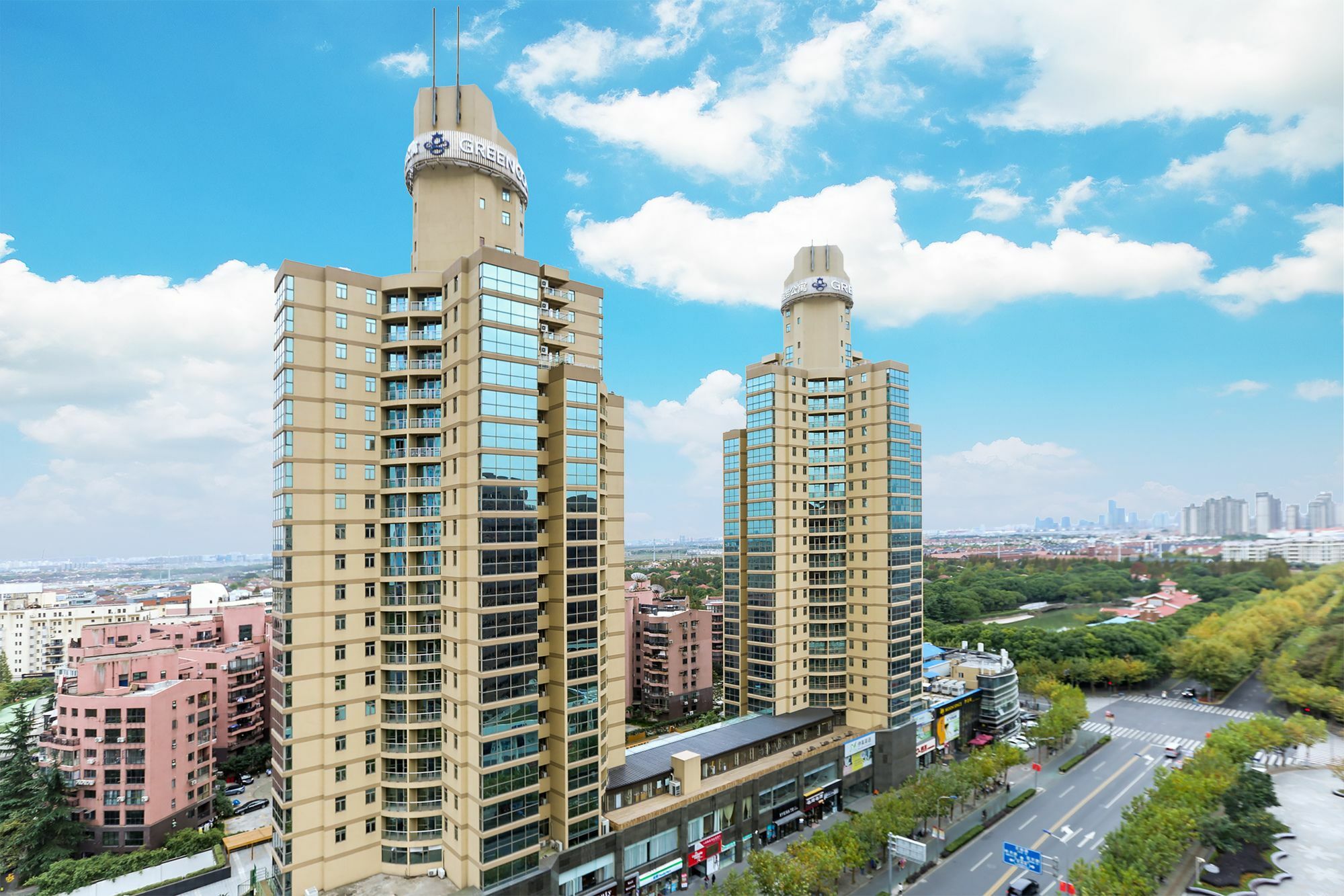 Green Court Residence Jinqiao Diamond Шанхай Екстер'єр фото